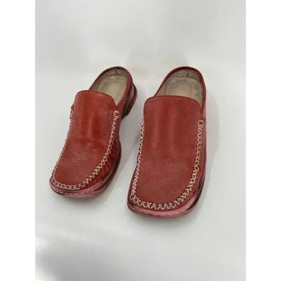 BESTELLO PAPILLON RED SLIDE ON MULE EXCELLENT CONDITION SIZE EU 37 US 6.5 UK 4.5 - Picture 9 of 9